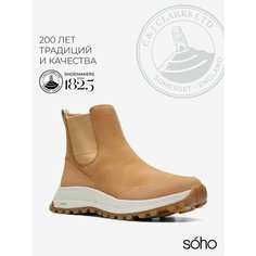 Ботинки челси Clarks, размер 4D UK, коричневый