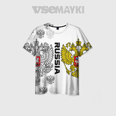 Футболка VseMayki.Ru, размер 52/54, белый
