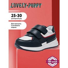 Кроссовки Lovely Puppy Школа 2024, размер 27, белый, синий, красный