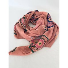 Шарф Girandola для женщин,150х70 см, коралловый, мультиколор