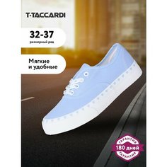 Кеды T.Taccardi Кеды детские для девочек T.TACCARDI размер 36 цвет голубой, размер 36, голубой