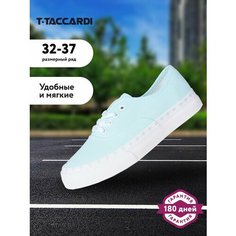 Кеды T.Taccardi Кеды детские для девочек T.TACCARDI размер 35 цвет мятный, размер 35, зелeный