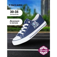 Кеды T.Taccardi Кеды детские для девочек T.TACCARDI размер 33 цвет темно-синий, размер 33, темно-синий
