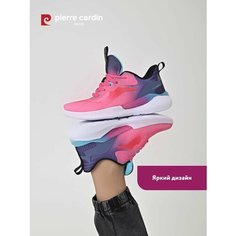 Кроссовки Pierre Cardin Осень-зима 2024, полнота G (EU)/ на среднюю и широкую стопу, размер 40, фуксия