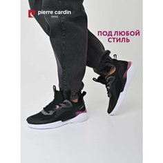 Кроссовки Pierre Cardin Осень-зима 2024, полнота G (EU)/ на среднюю и широкую стопу, размер 36, чёрный