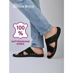 Шлепанцы Alessio Nesca, размер 45, черный