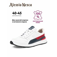 Кроссовки Alessio Nesca Осень-зима 2024, полнота G (EU)/ на среднюю и широкую стопу, размер 45, белый