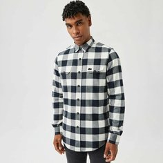 Рубашка LACOSTE Slim fit, размер T39, серый