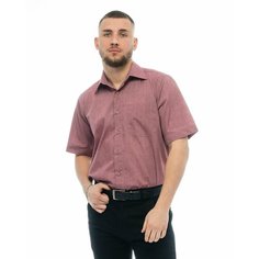 Рубашка Maestro, размер 40 ворот/48RU/170-178, фиолетовый
