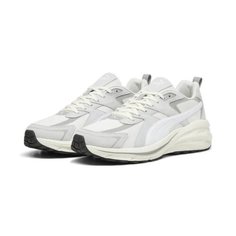 Кроссовки PUMA Hypnotic LS, полнота F, размер 12 UK, белый/серый