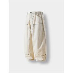 Джинсы ANGLAN Stitch Double Knee, размер One size, слоновая кость
