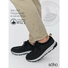 Полуботинки Clarks, размер 43, black nubuck