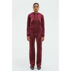 Брюки Juicy Couture, размер M, бордовый