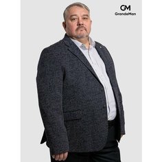 Пиджак GrandeMan, размер 70, синий с белым