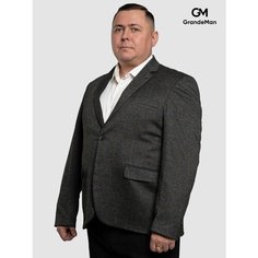 Пиджак GrandeMan, размер 72, серый