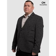 Пиджак GrandeMan, размер 72, черный/белый