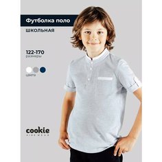Поло Cookie, размер 152, серый