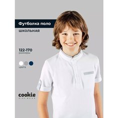 Поло Cookie, размер 158, белый