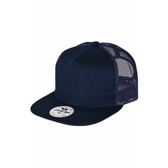 Бейсболка Street Soul 501-5-FSC Пятипанельная хлопковая бейсболка с сеткой с прямым козырьком для мужчин, размер One Size 55-60 см, темно-синий