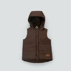 Жилет KinDerlitto, размер 74-80, Шоколадный