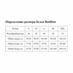 Трусы Dondon черные хлопковые трусы, размер M, черный