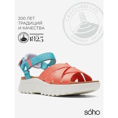 Сандалии Clarks, размер 40 EU, персиковый