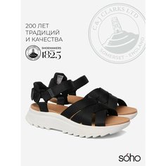 Сандалии Clarks, размер 37 EU, черный