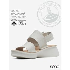 Сандалии Clarks, размер 41 EU, белый