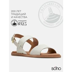 Сандалии Clarks, размер 36 EU, белый