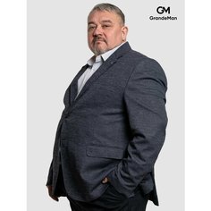 Пиджак GrandeMan, размер 72, серый