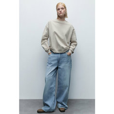 Свитшот Befree Basic, размер XS, , светло-серый