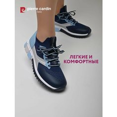 Кроссовки Pierre Cardin Осень-зима 2024, полнота G (EU)/ на среднюю и широкую стопу, размер 36, темно-синий