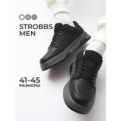 Кроссовки STROBBS, полнота 6 (RU)/ на среднюю стопу, размер 44, черный