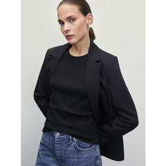 Футболка Zarina Базовая, размер 2XS (RU 40)/170, чёрный