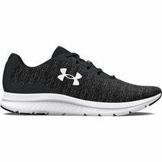 Кроссовки Under Armour UA Charged Impulse 3 Knit, полнота F, размер 9 US, черный/белый
