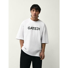 Футболка GATE31 GATE31, размер XL, белый