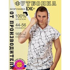 Футболка FIXXSELFIXX, размер 60, белый
