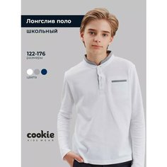 Лонгслив Cookie, размер 128, белый