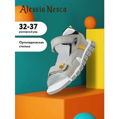 Сандалии Alessio Nesca, размер 36, черный, желтый, серый