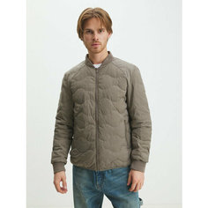 Бомбер Maison David, размер L, серо-бежевый