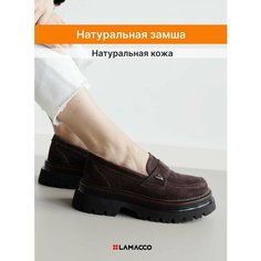 Лоферы LAMACCO Бестселлер, размер 39, черный, фиолетовый