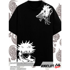 Футболка ANICLOT, размер XS, черный