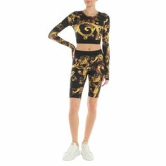 Топ Versace Jeans Couture, размер 44, черный