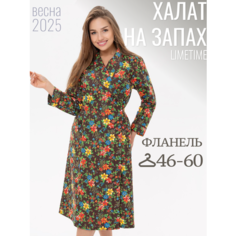 Халат ЛайМ, размер 46, коричневый
