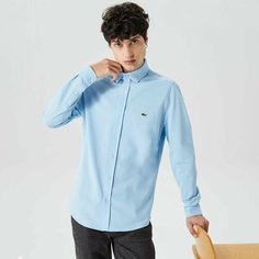 Рубашка LACOSTE, размер T39, светло-синий
