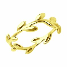 Кольцо SOKOLOV, желтое золото, 585 проба, размер 18.5