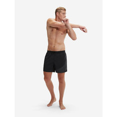Шорты для плавания Speedo MEDLEY LOGO 16" WSHT AM BLACK/GREY, размер S, черный/серый