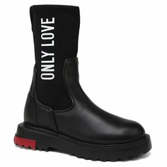 Полусапоги LOVE MOSCHINO, размер 40, черный