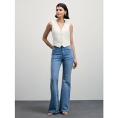 Джинсы клеш Zarina, размер XS (RU 42)/170, indigo blue