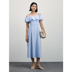Сарафан Zarina, размер M (RU 46)/170, серо-голубой